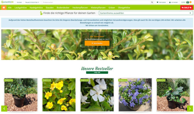 GartenHit24.de – Aus der Baumschule direkt in den Garten! Gartenhit.dePflanzenVersand