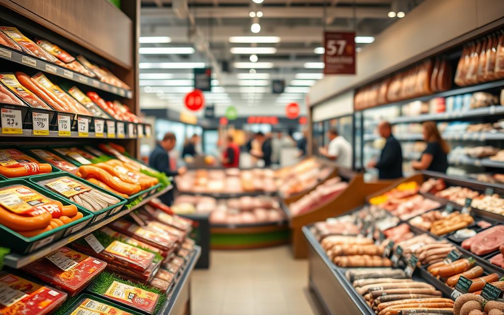 Supermarkt-Preise für Fleisch und Wurst
