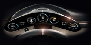 Porsche Mission E digitale Instrumententafel Porsche Mission E digitale Instrumententafel