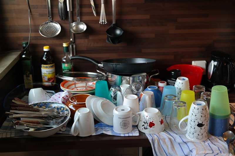 Küche aufräumen