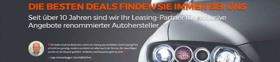 LeasingTime.de - Auto Leasingangebote und Übernahmen einfach gemacht